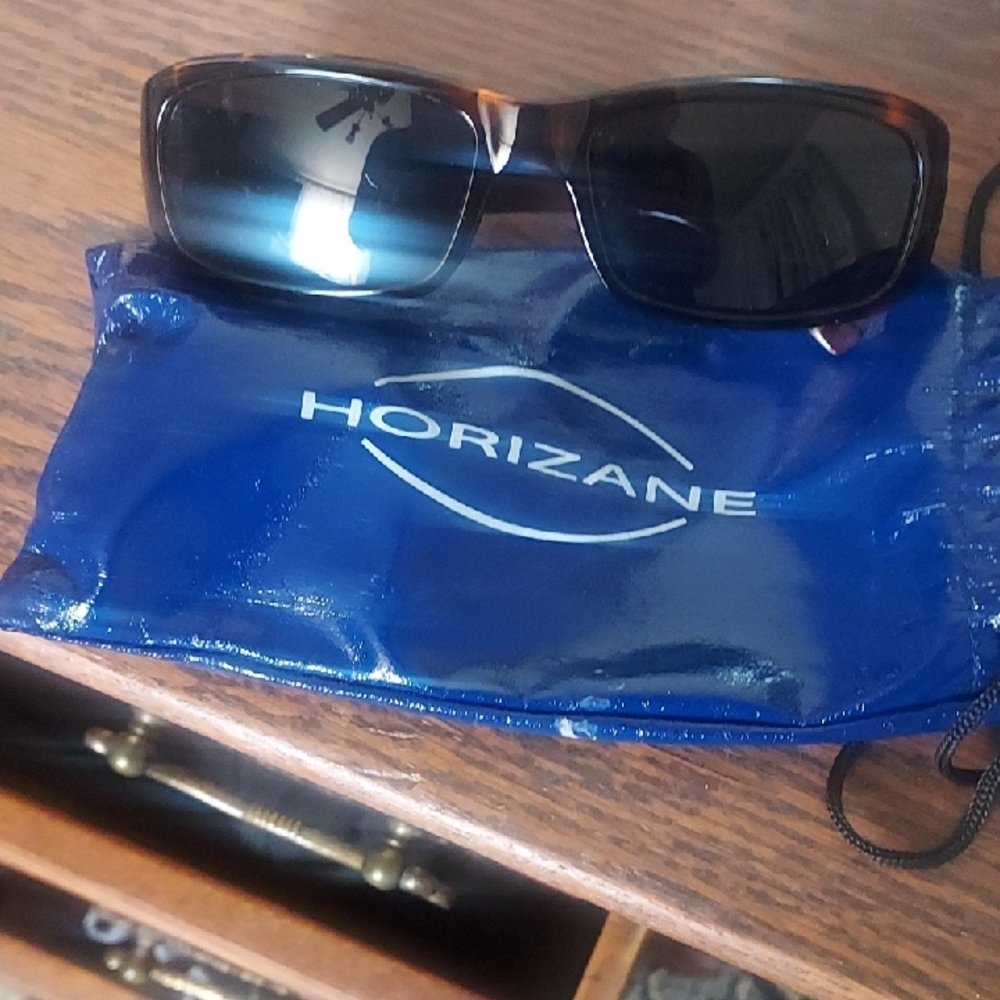 Horizane Brown Sunglasses with Blue Case From France